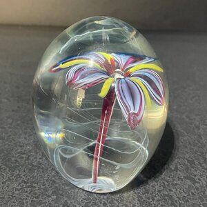 Vintage Murano Glass Paper Weight By Master Glassblower Alberto Moretti